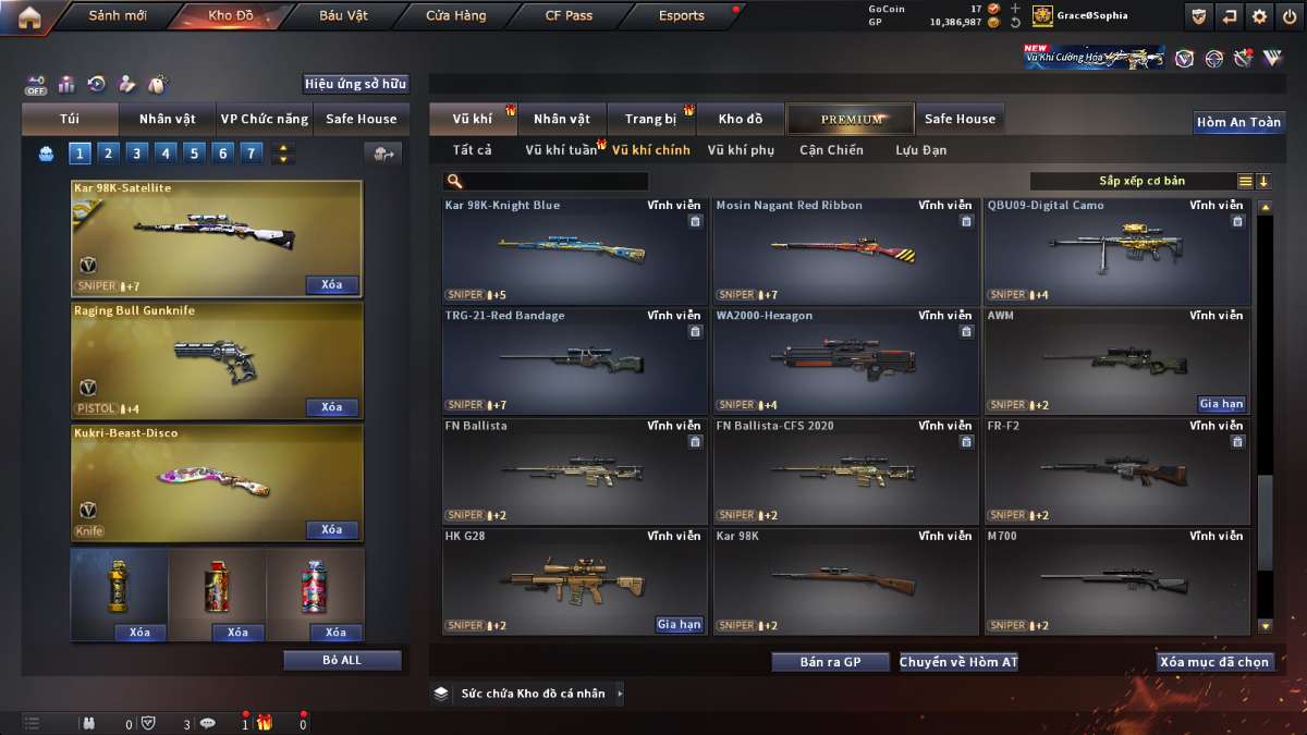 shop acc cf uy tin gia re